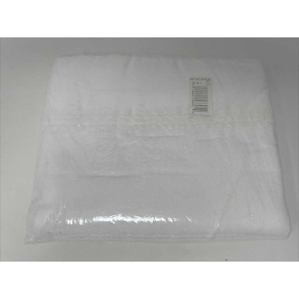 RALPH LAUREN Home TWIN Flat Sheet IRREGULAR NEW White Made USA 100% Cotton - Picture 4 of 4